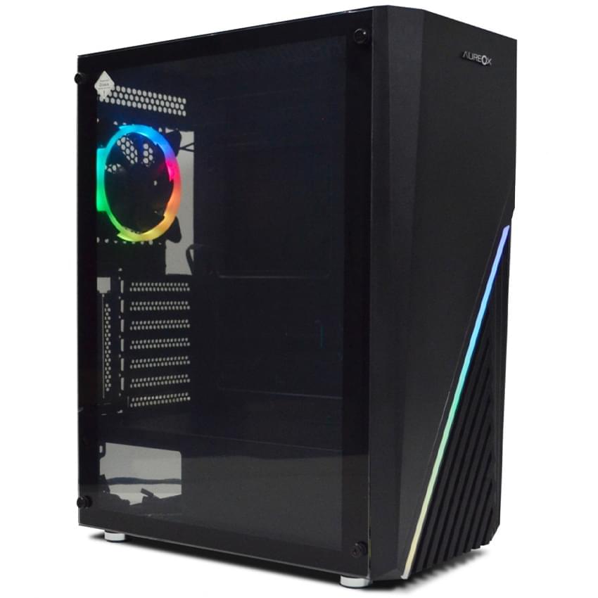 Gabinete Aureox Lynx Arx-390g 1 Fan Argb Atx Mid Tower